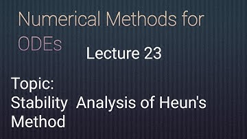 Stability Analysis  of Heun