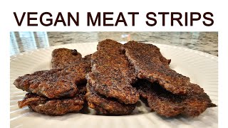 VEGAN MEAT STRIPS (Plant Based, Vegn) #vegan #plantbased #meat #healthy #easyrecipe #bacon