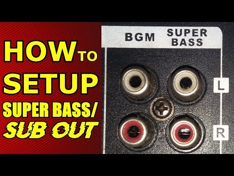 amplifier with sub out