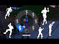 Emote batlle using the new default skins i copy the whole lobby and flex  party royale
