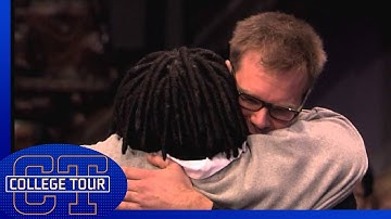 Whoopi Goldberg touched by student