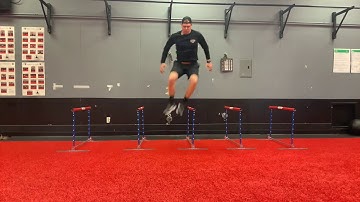 2 Foot Lateral Jump Over Hurdle Continuous