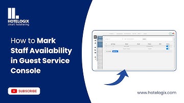 How to Mark Staff Availability in Guest Service Console | Hotelogix Guide