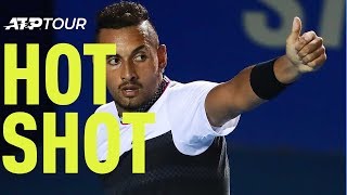 Hot Shot: Kyrgios Saves Break Point with Incredible Dropper in Acapulco 2019(, 2019-03-03T06:11:31.000Z)