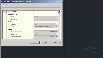 Equipment Database Settings