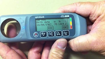 Quick Guide: MIR Spirobank (old version): turn on and set up your spirometer