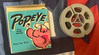 Popeye The Sailor Man - Deep Sea Diverdizzy Divers 1935 - Standard 8Mm Usa Black And White Silent