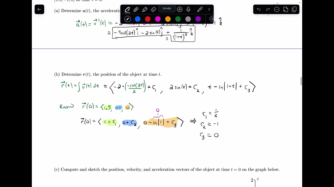 13.1.5 Integrating Vector-Valued Functions || Multivariable Calculus