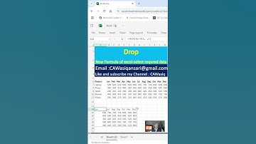 Drop Excel funtion