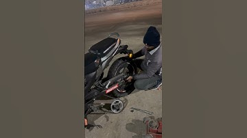 Fat Tyre Installed In TVS Raider | #100k #bikers #like #modified #status #trending #tvsraider #viral