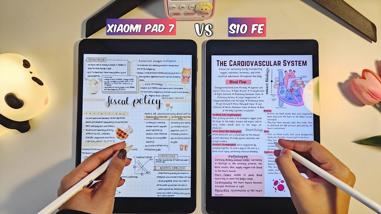 Сравнение планшетов Xiaomi Pad 7 и Samsung S10 FE Note ☺️📝| ​​для студентов колледжа✨️