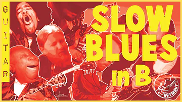 SLOW BLUES Backing Track in B