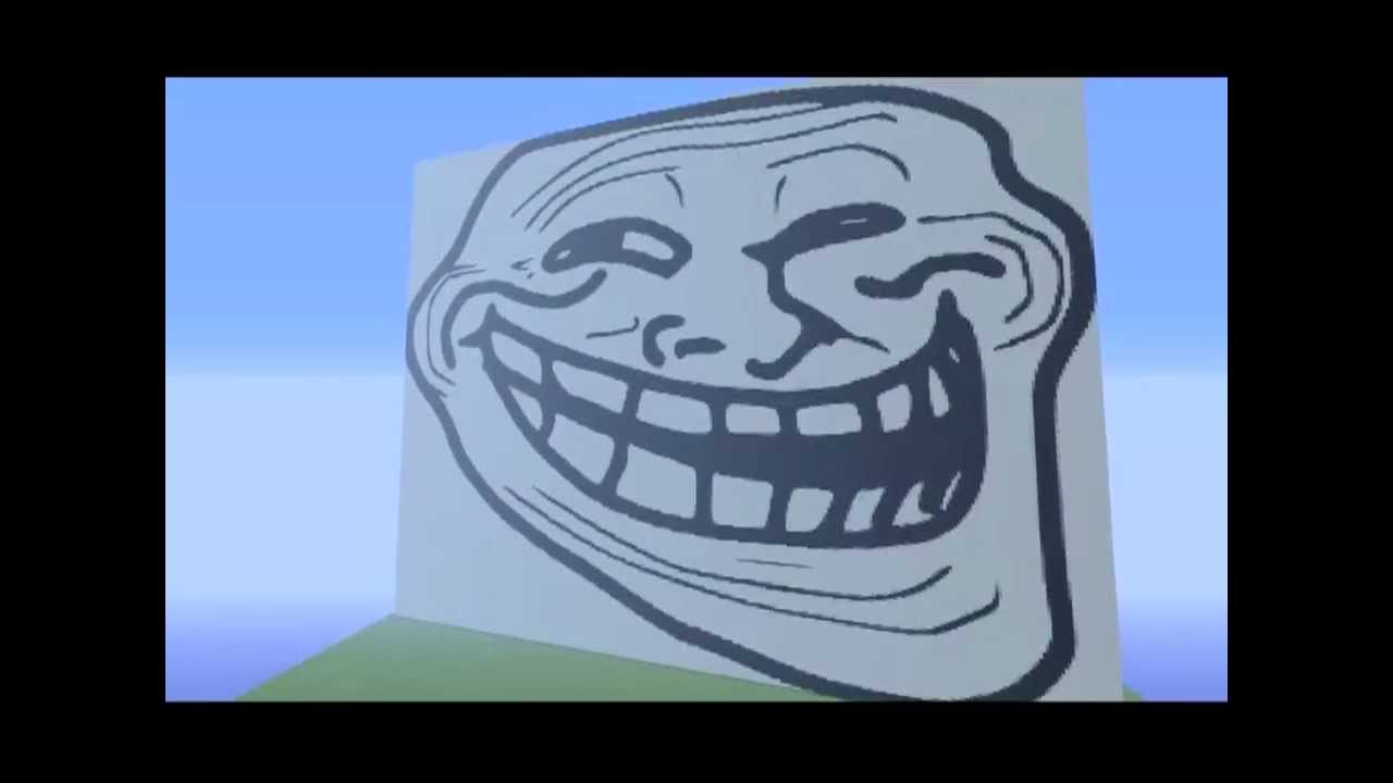 Pixel Art Templates Troll Face