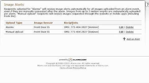 How to Setup Image Sensor Image Alerts with Johns Brothers Security