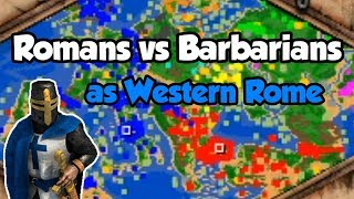 Romans vs Barbarians as Western Rome