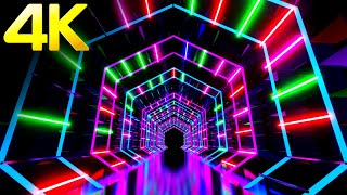 4K Abstract OLED Hexagon Metallic Color Screensaver Video Motion Background Video Loop No sound