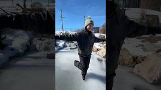 She danced on the aviary pond