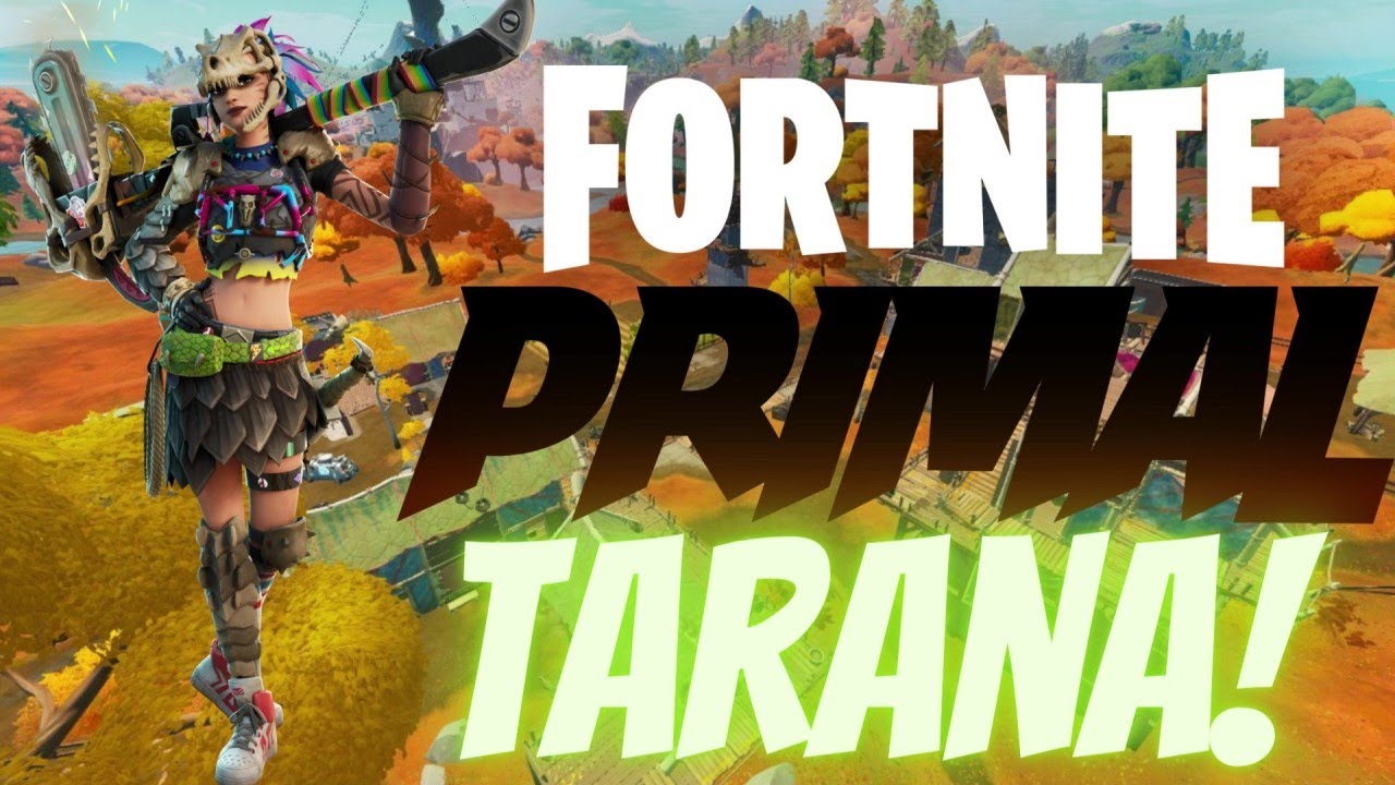 Fortnite Primal Battle Pass Skin TARANA X-Tinction AND Chromium (Level