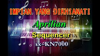 Aprilian - Impian Yang Di Khianati [karaoke] || sx-KN7000
