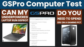 GSPro On A Regular Laptop?! || Garage Golf Simulator || GSPro Laptop Performance vs. Gaming PC
