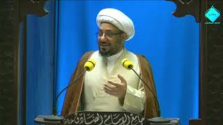 خطبتا صلاة الجمعة لسماحة العلامة الشيخ عبدالعزيز المزراق 1443/4/13 جامع الامام الصادق ع بحي المدينه