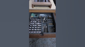 Drill Bit Storage / Drill Press Cabinet #diywoodworking #easywoodtools