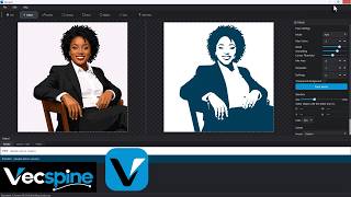 How to Convert Image to Vectors or Silhouette for T Shirt Printing Using Vecspine