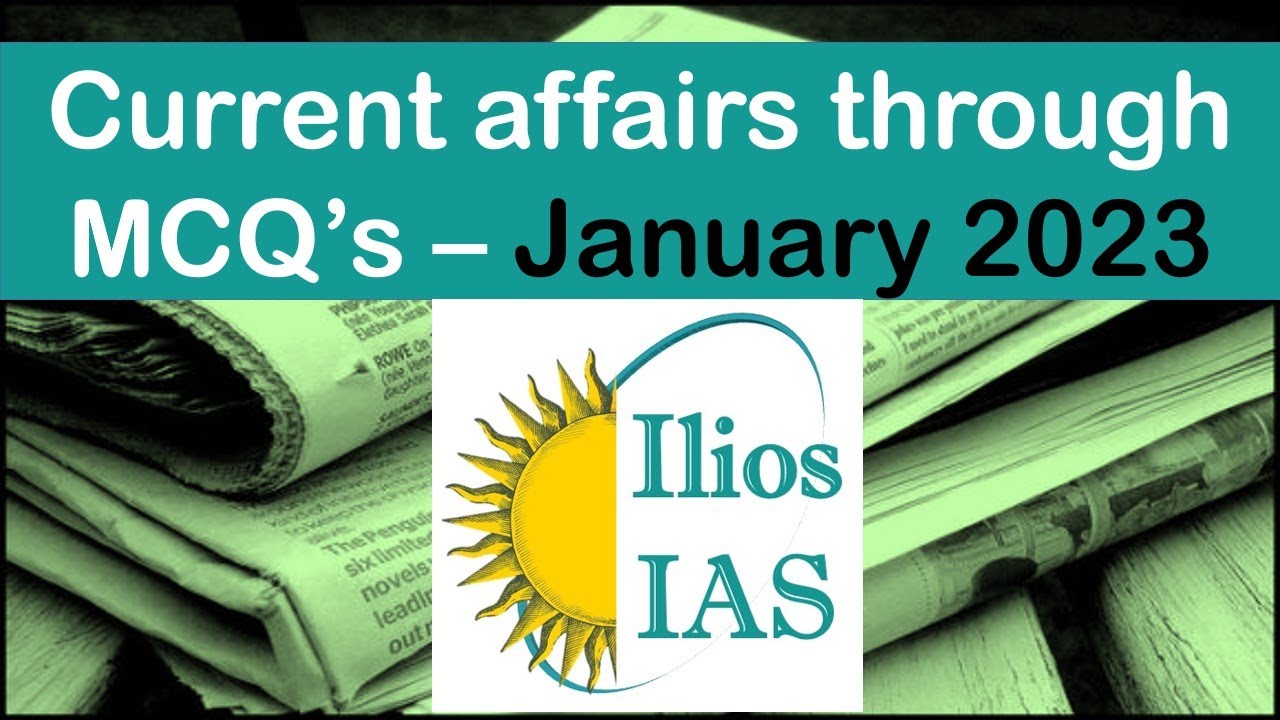 Top 5 Current Affairs MCQs January 2023| Part 06 | How to prepare for ...