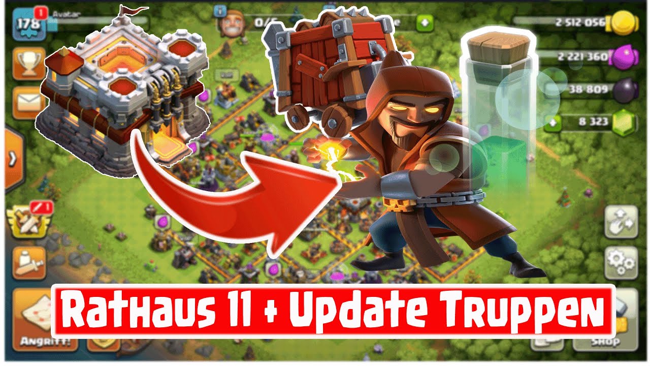 Clash Of Clans Angriffsstrategie Rathaus Level 11 RATHAUS 11 und UPDATE TRUPPEN | Clash of Clans | COC | deutsch - YouTube