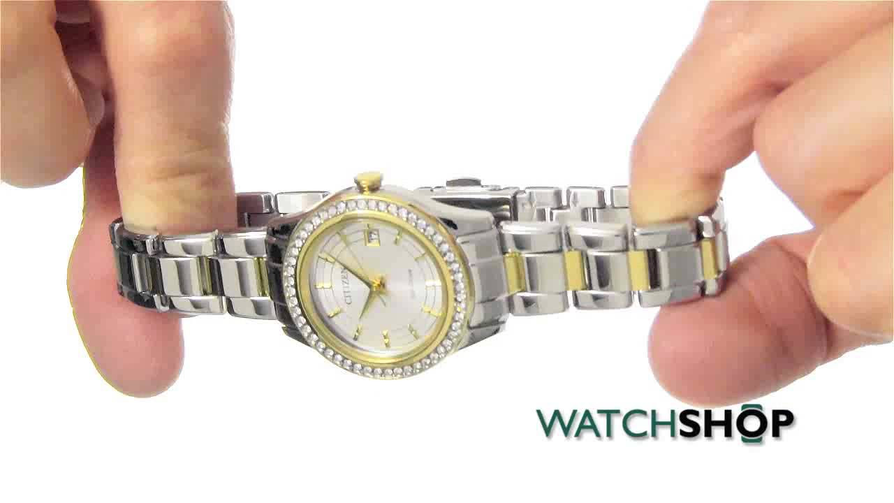 Citizen Ladies' Eco-Drive Watch (EG2974-52D) - YouTube