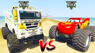 Monster McQueen Truck vs Monster Bus in GTA 5 - Which is best?