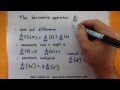 Calculus - The basic rules for derivatives