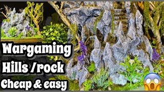 How To Make Cheap & Easy Wargaming Hills & Rock Cluster @MiliArtLife