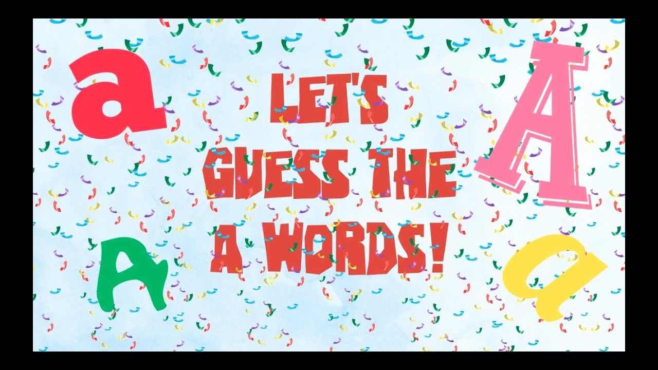 Letter A Quiz YouTube