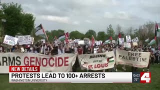WashU: 100 arrested on campus during pro-Palestine protest