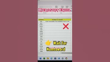 How to convert numbers into words in Excel #excelworld #exceltricks #exceltips #shortvideo