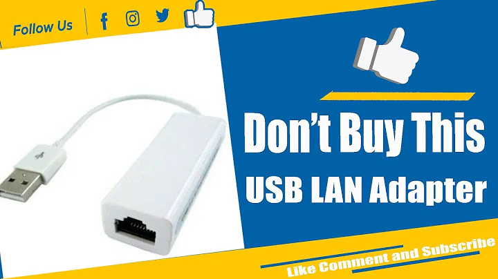USB USB 2.0 Ethernet Adapter Driver Install Windows 7/8/10 - USB Lan Card Setup