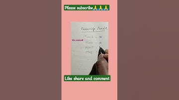 Reasoning💯💯🎯🔥 Tricks || Short || video || #shorts #viral #facts #ytshorts #youtubeshorts #reasoning