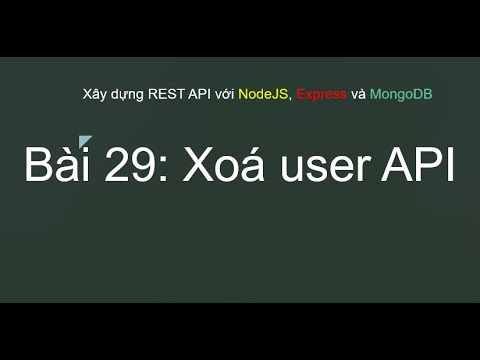 Bài 29: Xoá