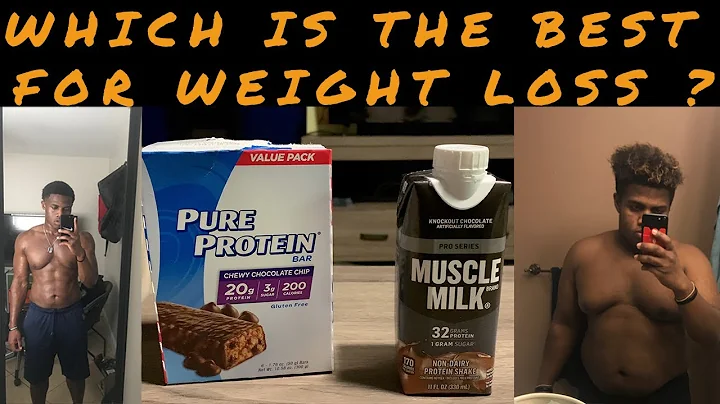 WHICH IS BEST FOR WEIGHT LOSS❓| PURE PROTEIN BARS OR MUSCLE MILK SHAKE??
