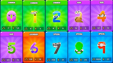 MERGE NUMBER LOER RUN Merge Battle Unlock All 0123456789 GamePlay - iOS, Android Part 1