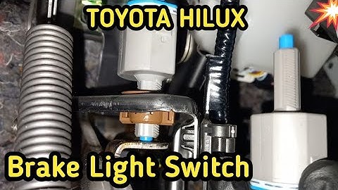 How to replace Brake Light Switch in brake pedal Toyota Hilux