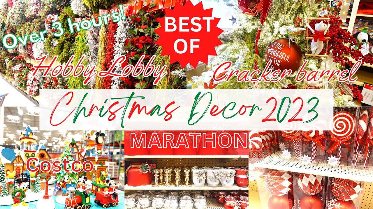 CHRISTMAS 2023 MARATHON 2023 CHRISTMAS DECOR SHOPPING AT Hobby Lobby