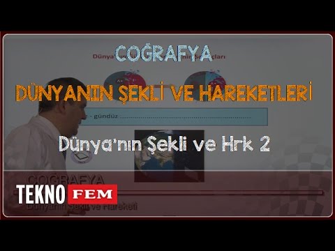 YGS-LYS COĞRAFYA - Dünya'nın Şekli ve Hrk 2