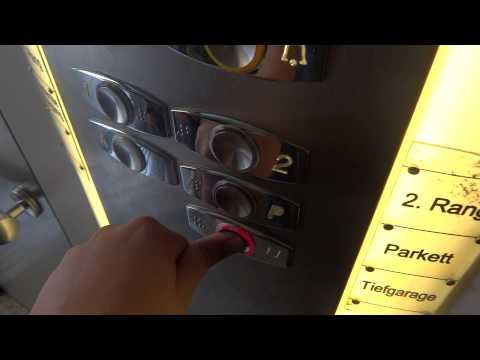 Otis Traction Elevator At City Parking Garage In Innsbruck