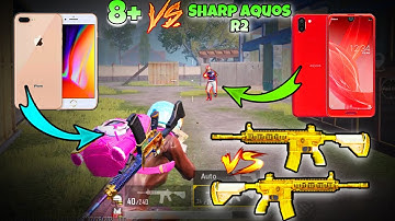 SHARP AQUOS R2 Vs IPHONE 8 PLUS PUBG COMPARISON | 60fps vs 60fps | TDM M416 ONLY | Who Will Win?