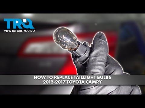 How to Replace Taillight Bulbs 2012-2017 Toyota Camry