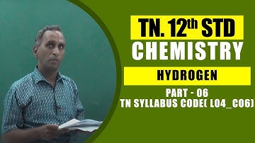 12th Chemistry  | d - BLOCK ELEMENTS  - Part -  06 |  TN Syllabus Code( L04_C06)