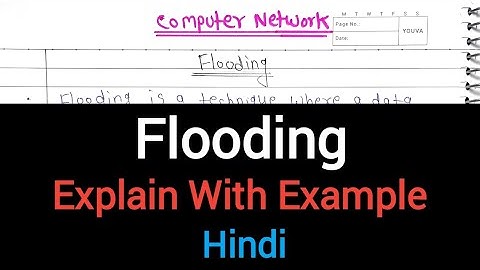 Flooding in Computer Networks | Flooding Routing Algorithm in Computer Networks in Hindi | CN