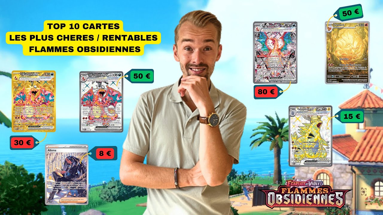 Top-10 des cartes Pokemon les plus rares de Flammes d'Obsidienne -  Pokemart.be